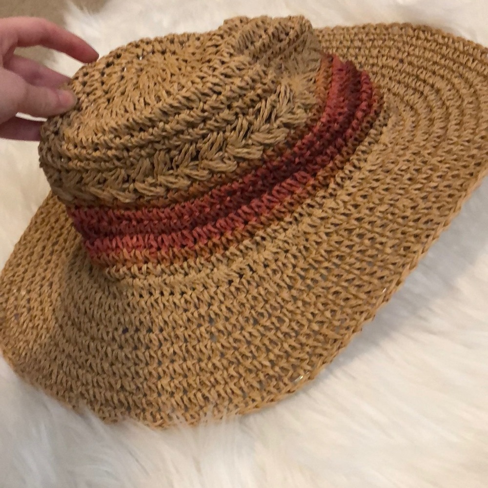 Woman’s floppy beach hat